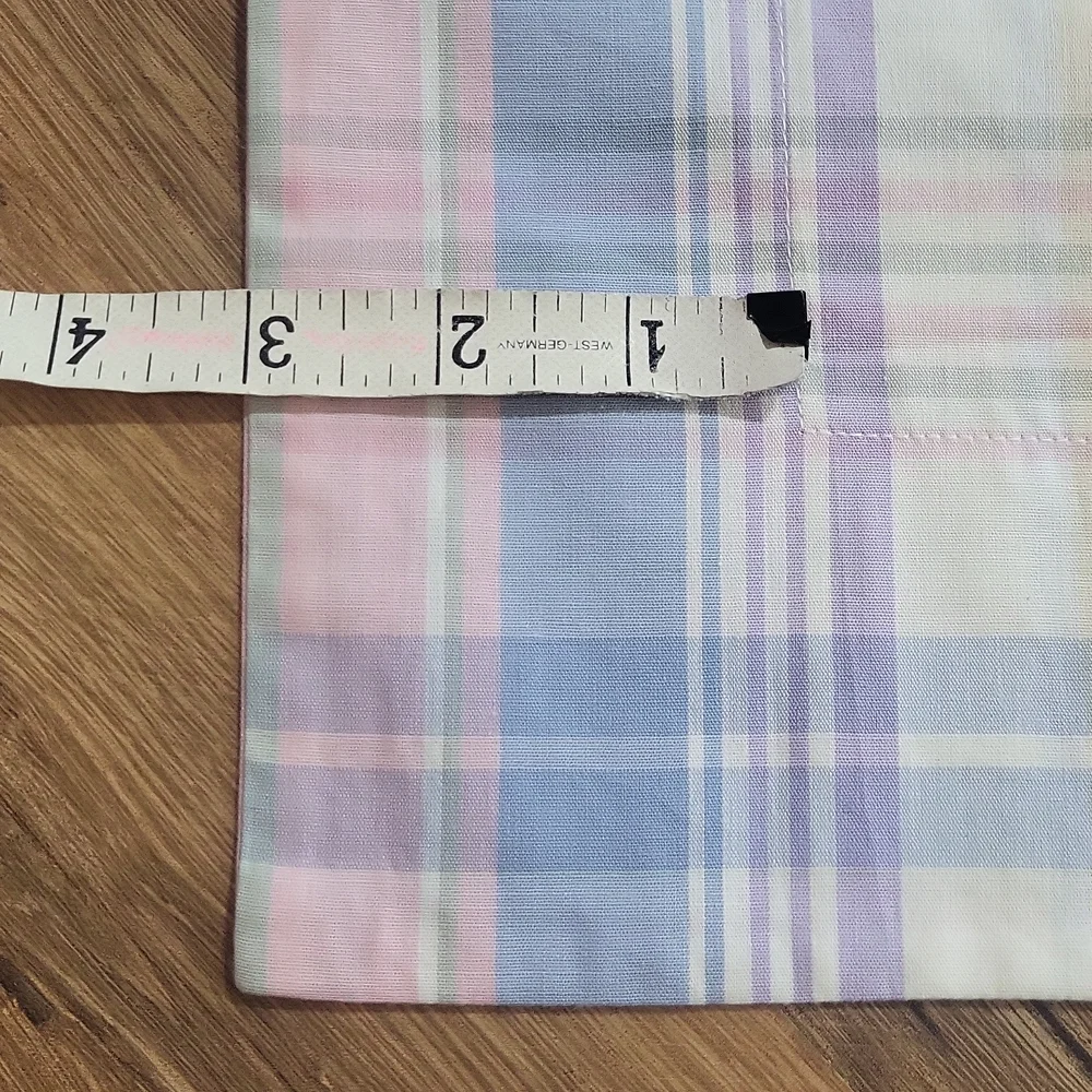 VINTAGE Deadstock Pine Spring Sunrise Standard Sham Plaid - Set of 4 - 11/2/1999